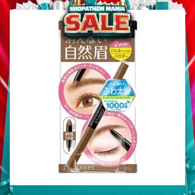 BROWLASH - Water Strong W Eyebrow (Gel Pencil x Powder) Light Brown 1s