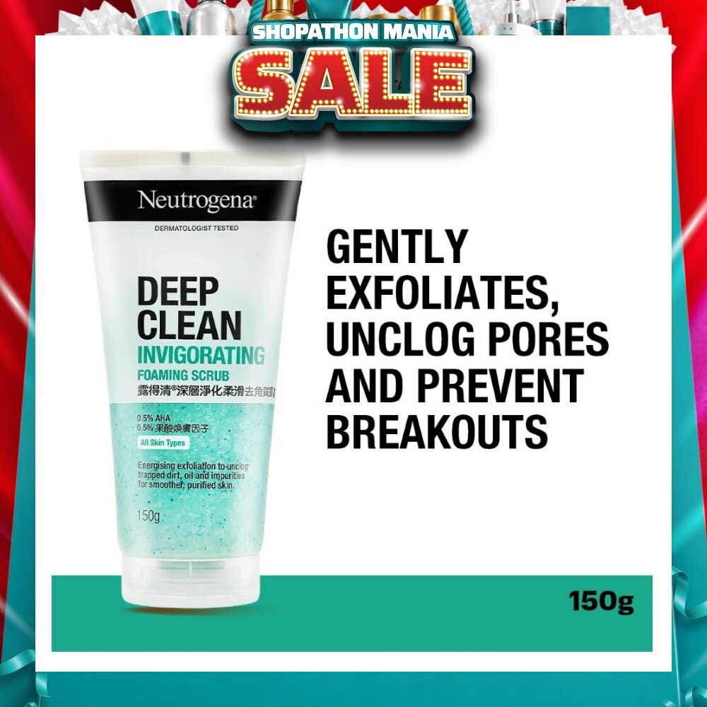 Invigorating Foaming Scrub (To Gently Exfoliates, Unclog Pores & Prevent Breakouts) 150g