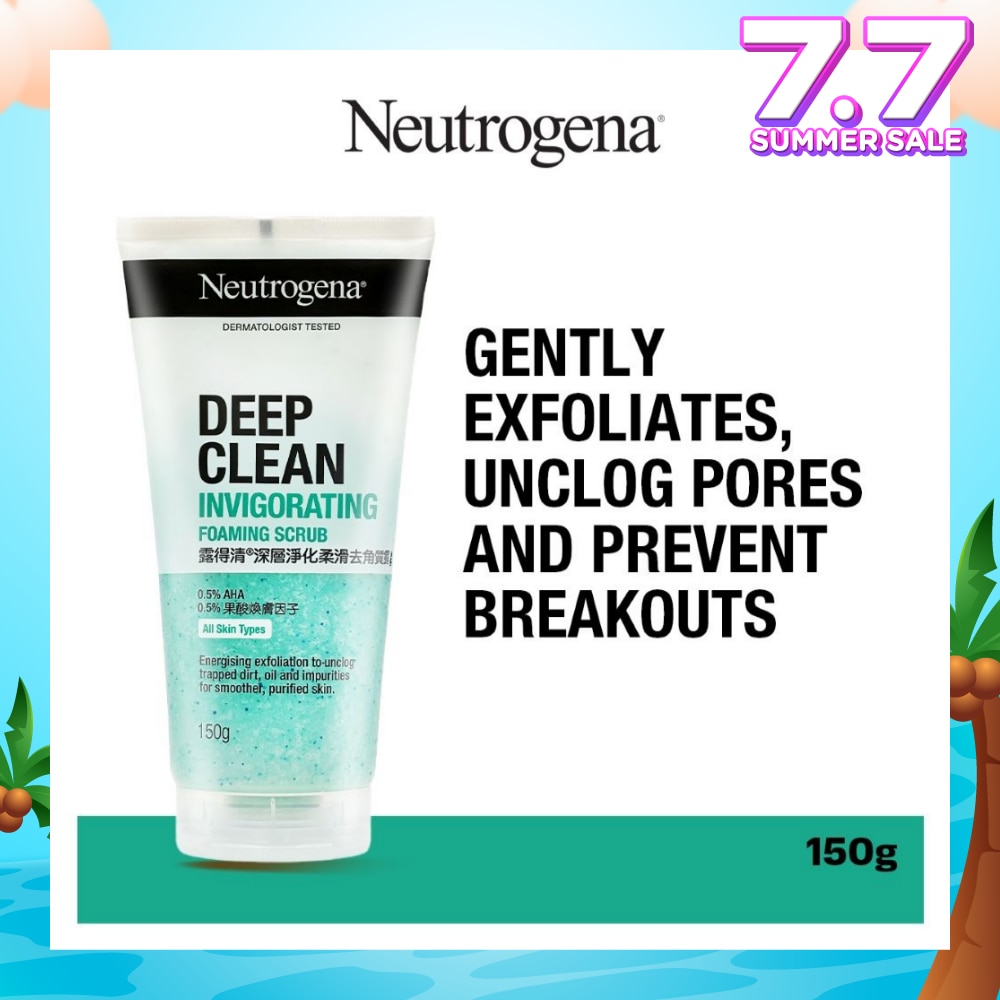 Invigorating Foaming Scrub (To Gently Exfoliates, Unclog Pores & Prevent Breakouts) 150g