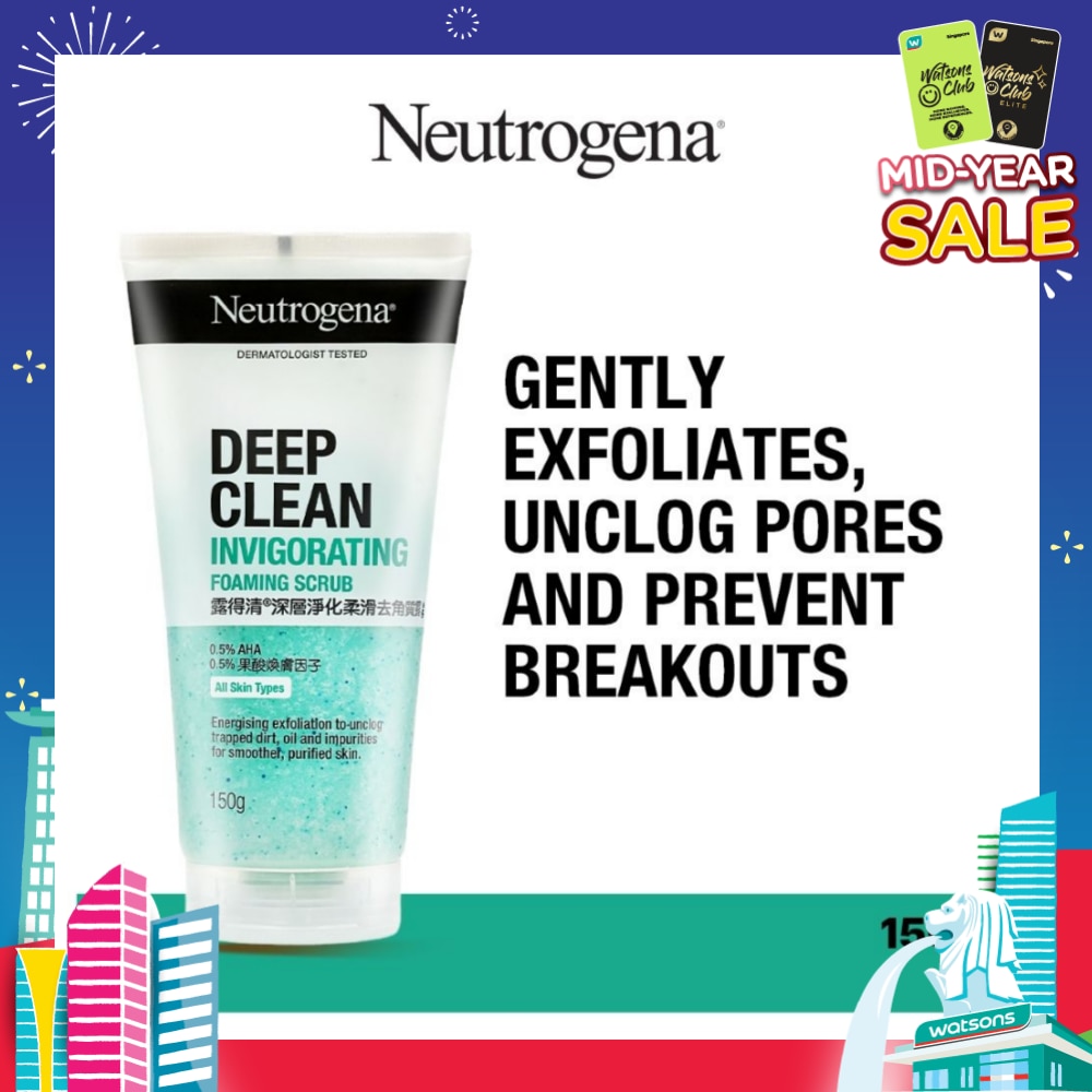 Invigorating Foaming Scrub (To Gently Exfoliates, Unclog Pores & Prevent Breakouts) 150g