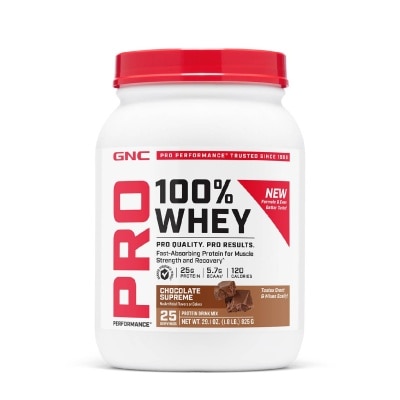 GNC Pro Performance® 100% Whey Chocolate Supreme 825g