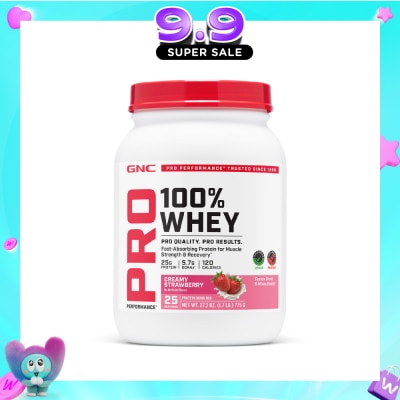GNC - Pro Performance® 100% Whey Creamy Strawberry 775g image