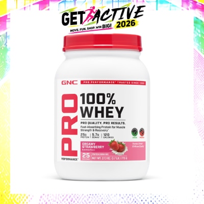 GNC - Pro Performance® 100% Whey Creamy Strawberry 775g image