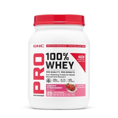 GNC Pro Performance® 100% Whey Cremy Strawberry 775g