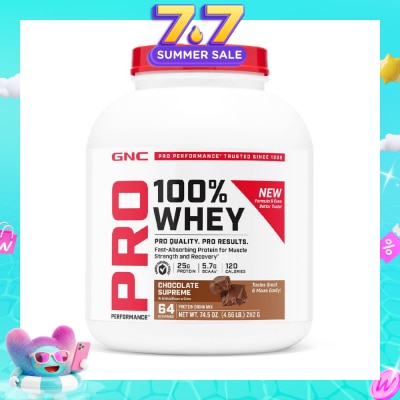 GNC - Pro Performance® 100% Whey Chocolate Supreme 2112g (Expiry: Sep`2026)