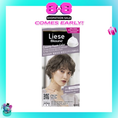 LIESE - Blauné Creamy Foam Color #2G Natural Ash Brown 108ml