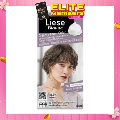 LIESE Blaune Creamy Foam Color Natural Ash Brown 1s