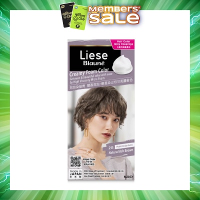 LIESE - Blauné Creamy Foam Color #2G Natural Ash Brown 108ml