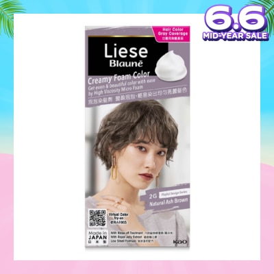 LIESE Blaune Creamy Foam Color Natural Ash Brown 1s