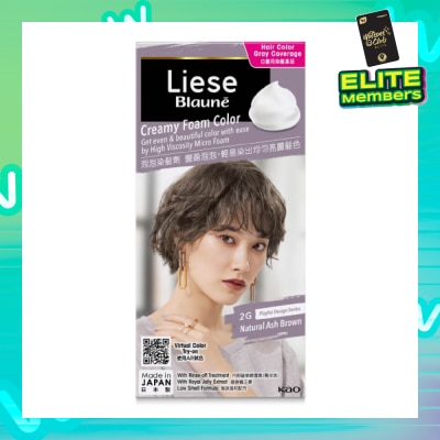 LIESE Blaune Creamy Foam Color Natural Ash Brown 1s