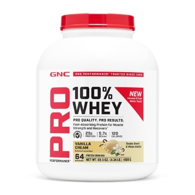 GNC Pro Performance® 100% Whey Vanilla Cream 1969g