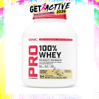 GNC - Pro Performance® 100% Whey Vanilla Cream 1969g image