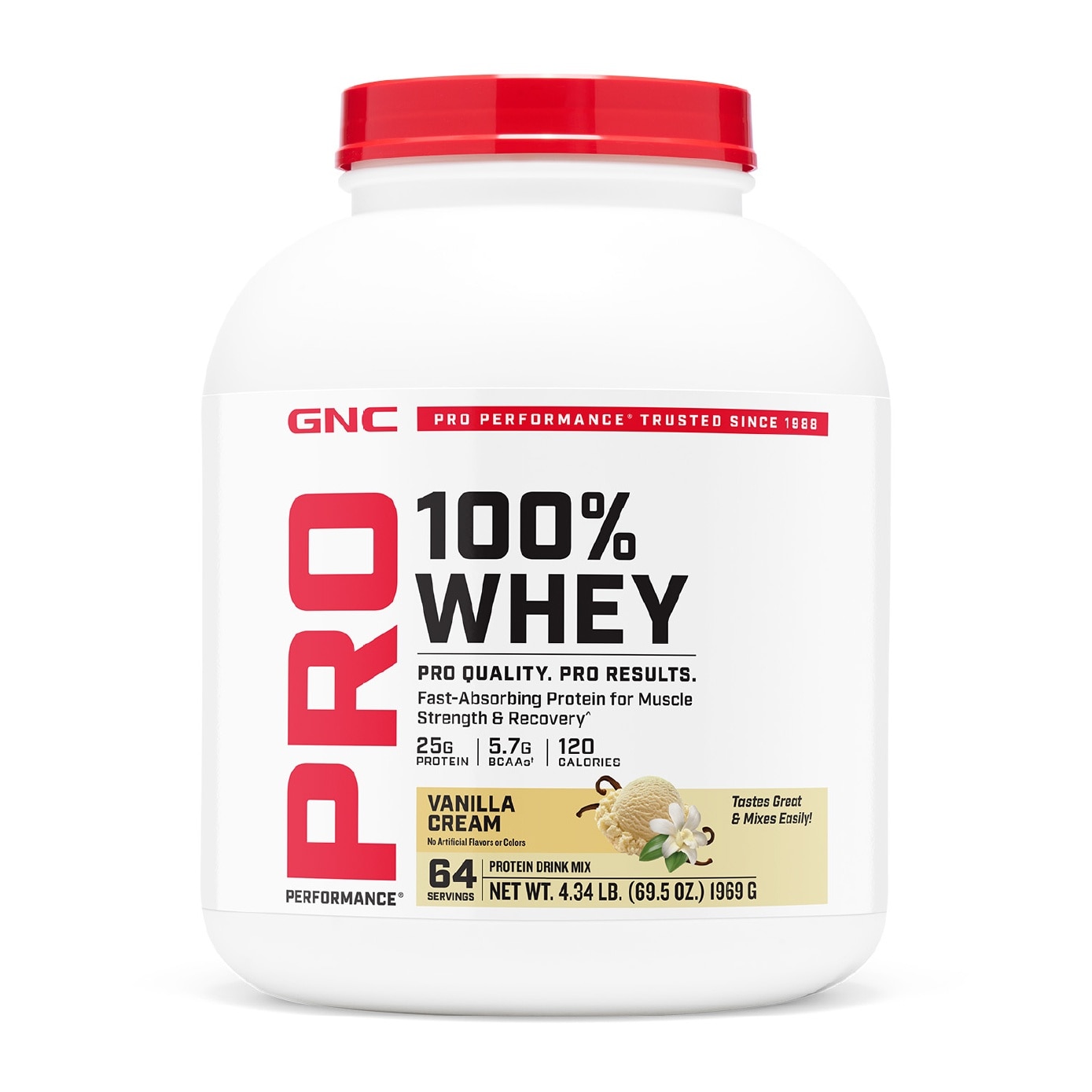 Pro Performance® 100% Whey Vanilla Cream 1969g image