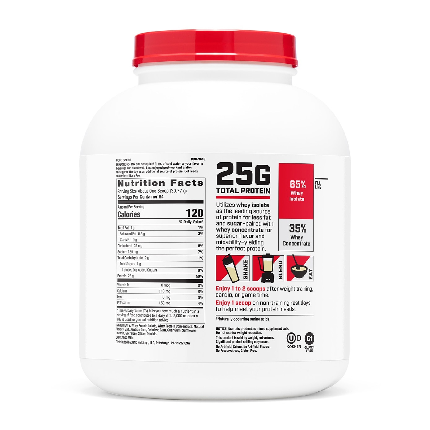 Pro Performance® 100% Whey Vanilla Cream 1969g image