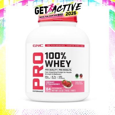 GNC - Pro Performance® 100% Whey Creamy Strawberry 1985g image