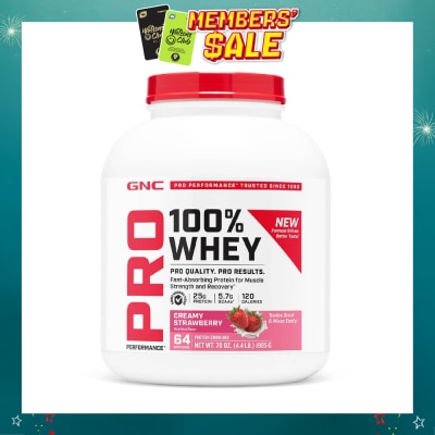 GNC - Pro Performance® 100% Whey Creamy Strawberry 1985g