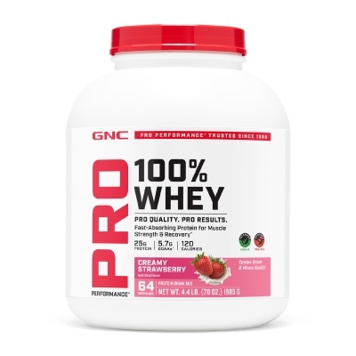 GNC - Pro Performance® 100% Whey Creamy Strawberry 1985g