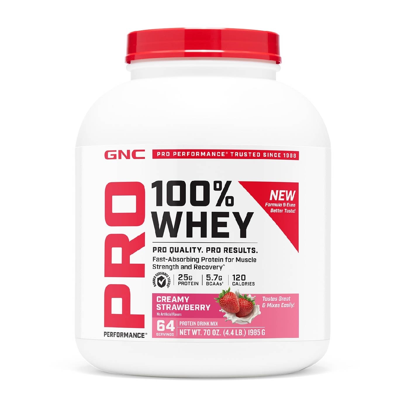 Pro Performance® 100% Whey Cremy Strawberry 1985g