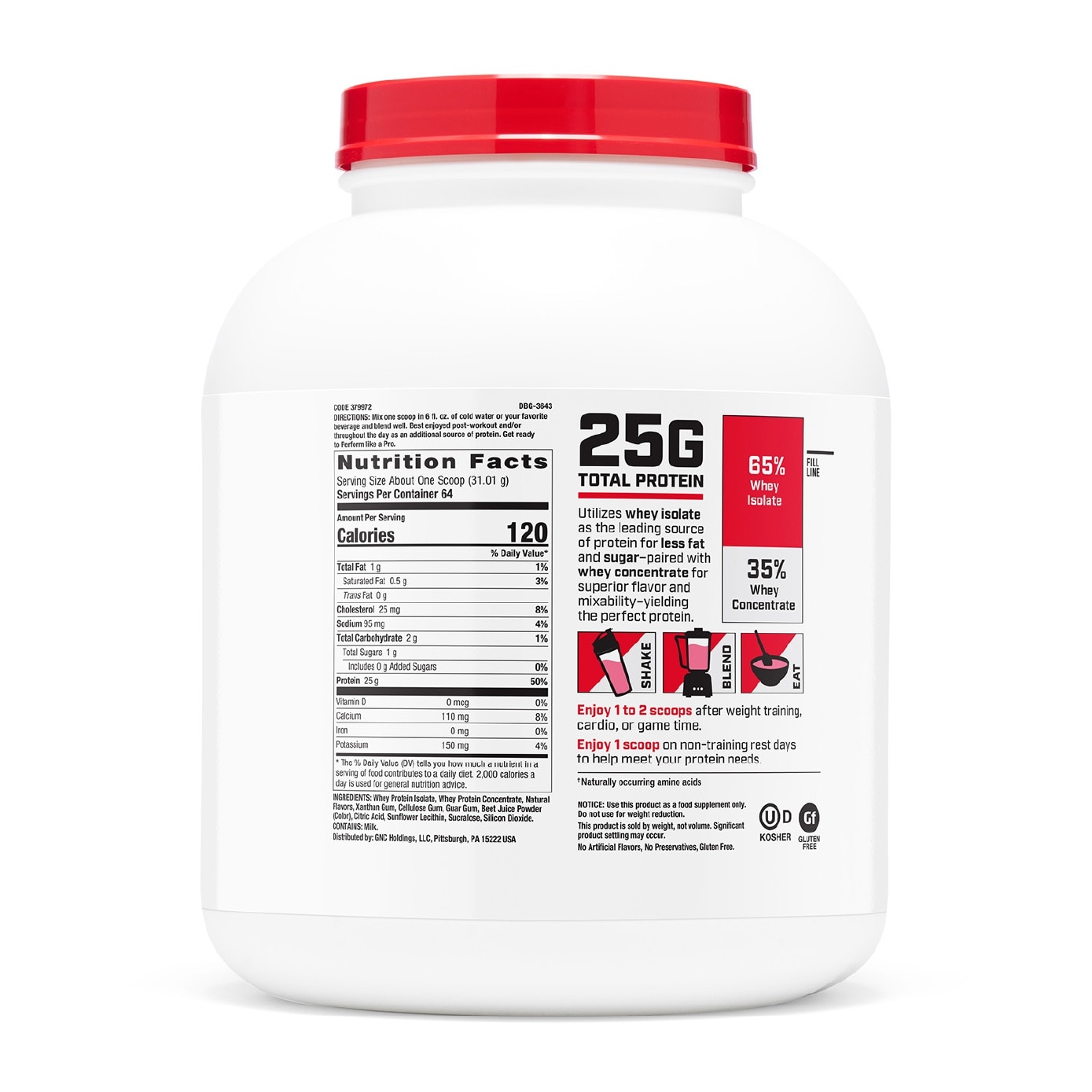 Pro Performance® 100% Whey Creamy Strawberry 1985g image