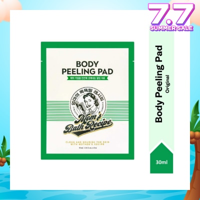 MOM'S BATH RECIPE Body Peeling Original Pad (For Dry & Lacking Radiance Skin) 1s