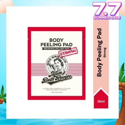 MOM'S BATH RECIPE Body Peeling Strong Pad (For Oily Skin & With Excess Dead Skin) 1s