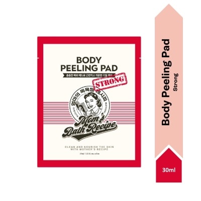 MOM'S BATH RECIPE Body Peeling Strong Pad (For Oily Skin & With Excess Dead Skin) 1s