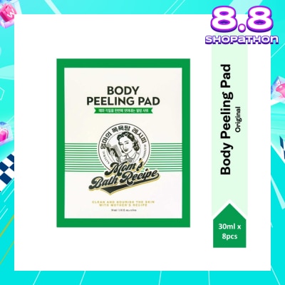 MOM'S BATH RECIPE Body Peeling Original Pad (For Dry & Lacking Radiance Skin) 8s