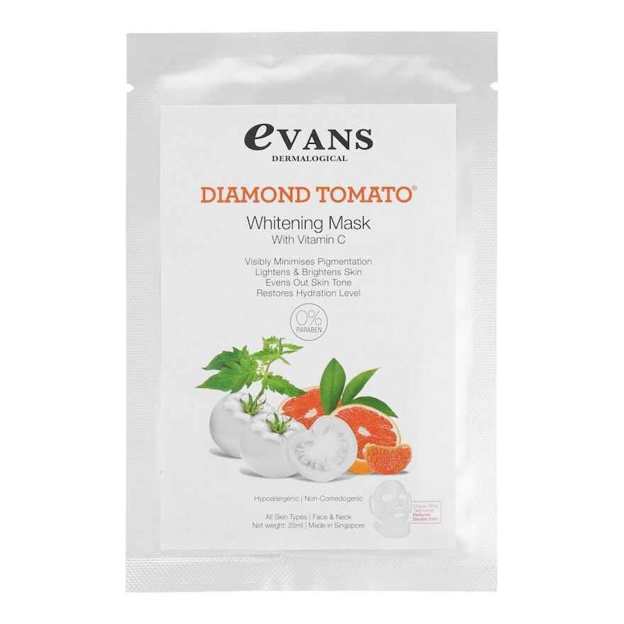 Dermalogical Diamond Tomato Whitening Mask with Vitamin C 25ml x 5s