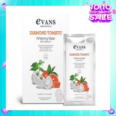 EVANS Dermalogical Diamond Tomato Whitening Mask with Vitamin C 25ml x 5s