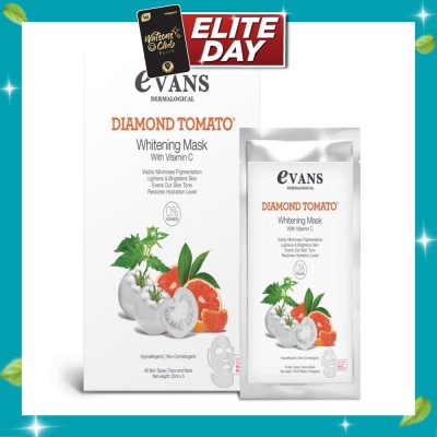 EVANS Dermalogical Diamond Tomato Whitening Mask with Vitamin C 25ml x 5s image