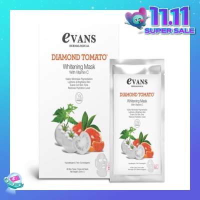 EVANS Dermalogical Diamond Tomato Whitening Mask with Vitamin C 25ml x 5s