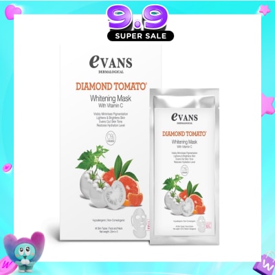 EVANS - Dermalogical Diamond Tomato Whitening Mask with Vitamin C 25ml x 5s image