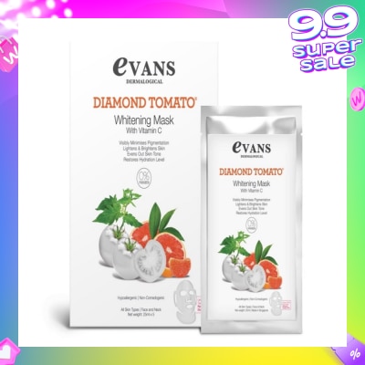 EVANS Dermalogical Diamond Tomato Whitening Mask with Vitamin C 25ml x 5s