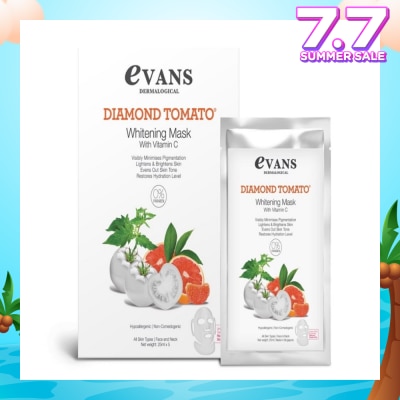 EVANS Dermalogical Diamond Tomato Whitening Mask with Vitamin C 25ml x 5s