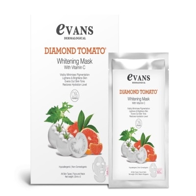 EVANS Dermalogical Diamond Tomato Whitening Mask with Vitamin C 25ml x 5s