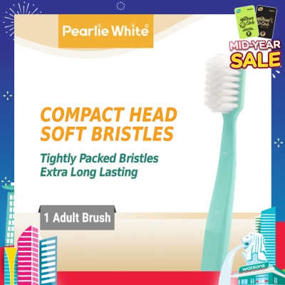 PEARLIE WHITE® BrushCare Enamel Protect Adult ToothBrush Soft 1s