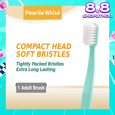 PEARLIE WHITE® BrushCare Enamel Protect Adult ToothBrush Soft 1s