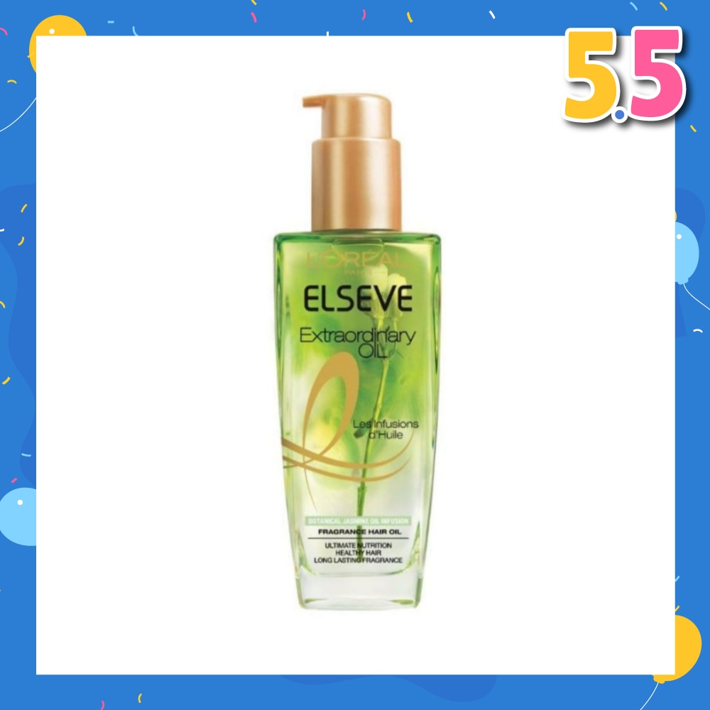 Extraordinary Oil Hair Treatment Fragrance Floral Botanical Jasmine Oil Infusion Hair Oil (For Coarse and Unruly Hair) 100ml