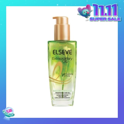 L'OREAL PARIS ELSEVE Extraordinary Oil Hair Treatment Fragrance Floral Botanical Jasmine Oil Infusion Hair Oil (For Coarse and Unruly Hair) 100ml