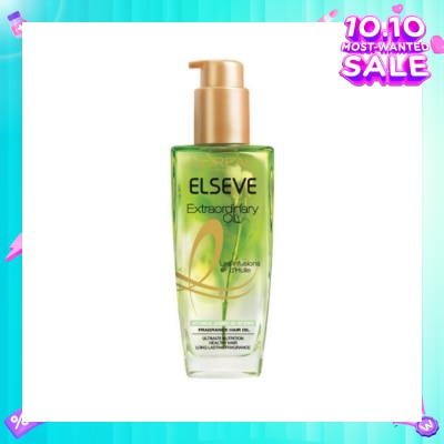 L'OREAL PARIS ELSEVE Extraordinary Oil Hair Treatment Fragrance Floral Botanical Jasmine Oil Infusion Hair Oil (For Coarse and Unruly Hair) 100ml