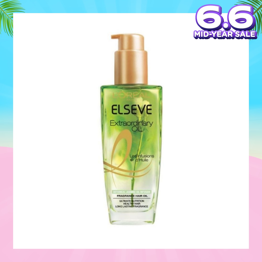 Extraordinary Oil Hair Treatment Fragrance Floral Botanical Jasmine Oil Infusion Hair Oil (For Coarse and Unruly Hair) 100ml