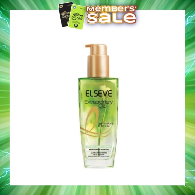 L'OREAL PARIS ELSEVE - Extraordinary Oil Hair Treatment Fragrance Floral Botanical Jasmine Oil Infusion Hair Oil (For Coarse and Unruly Hair) 100ml