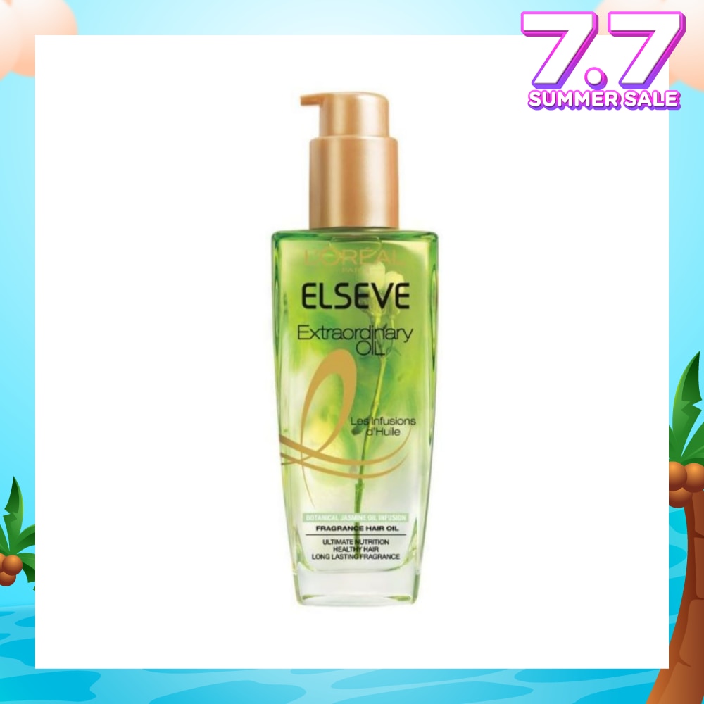 Extraordinary Oil Hair Treatment Fragrance Floral Botanical Jasmine Oil Infusion Hair Oil (For Coarse and Unruly Hair) 100ml