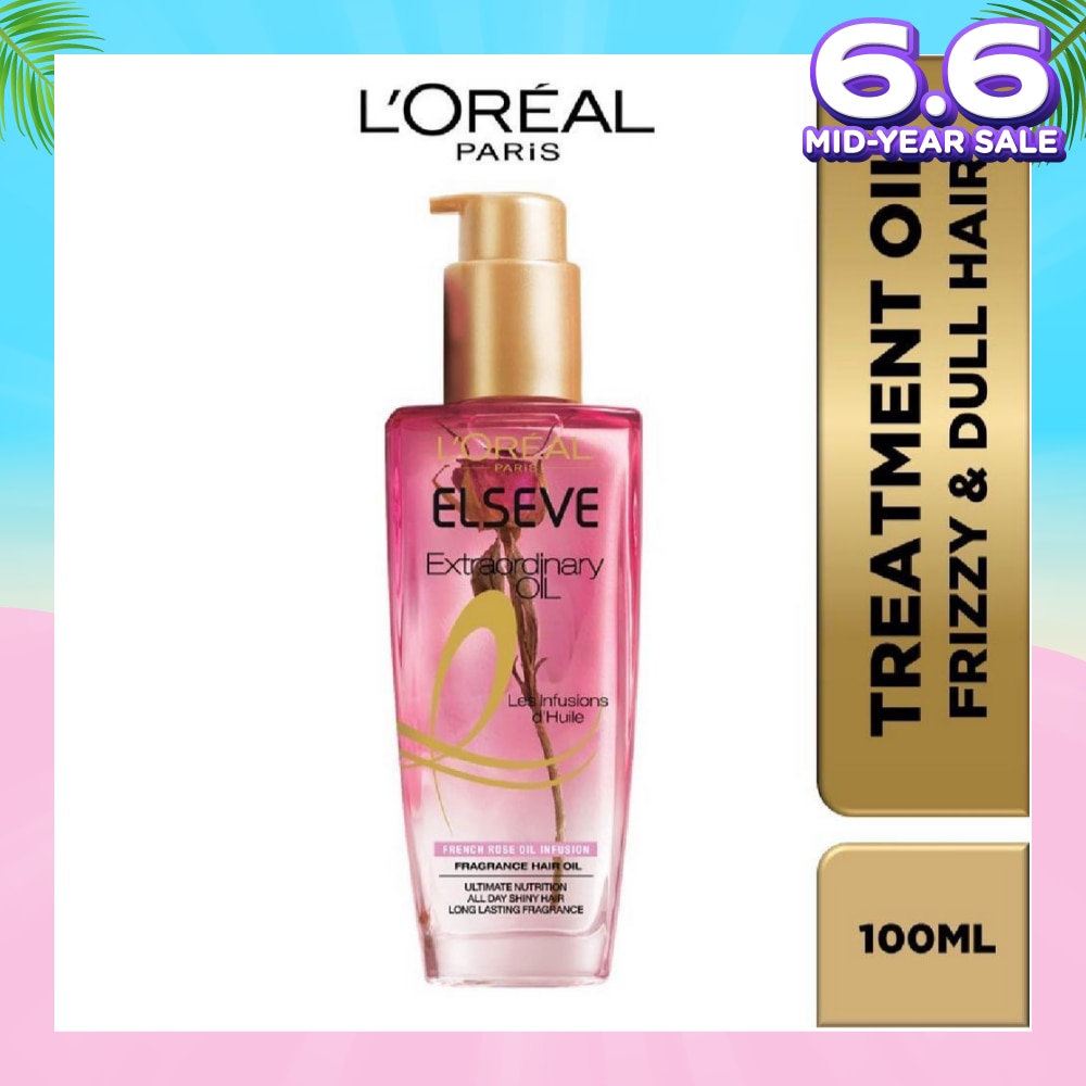 Extraordinary Oil Hair Treatment Fragrance Floral French Rose Oil Infusion Hair Oil (For Frizzy & Dull Hair) 100ml