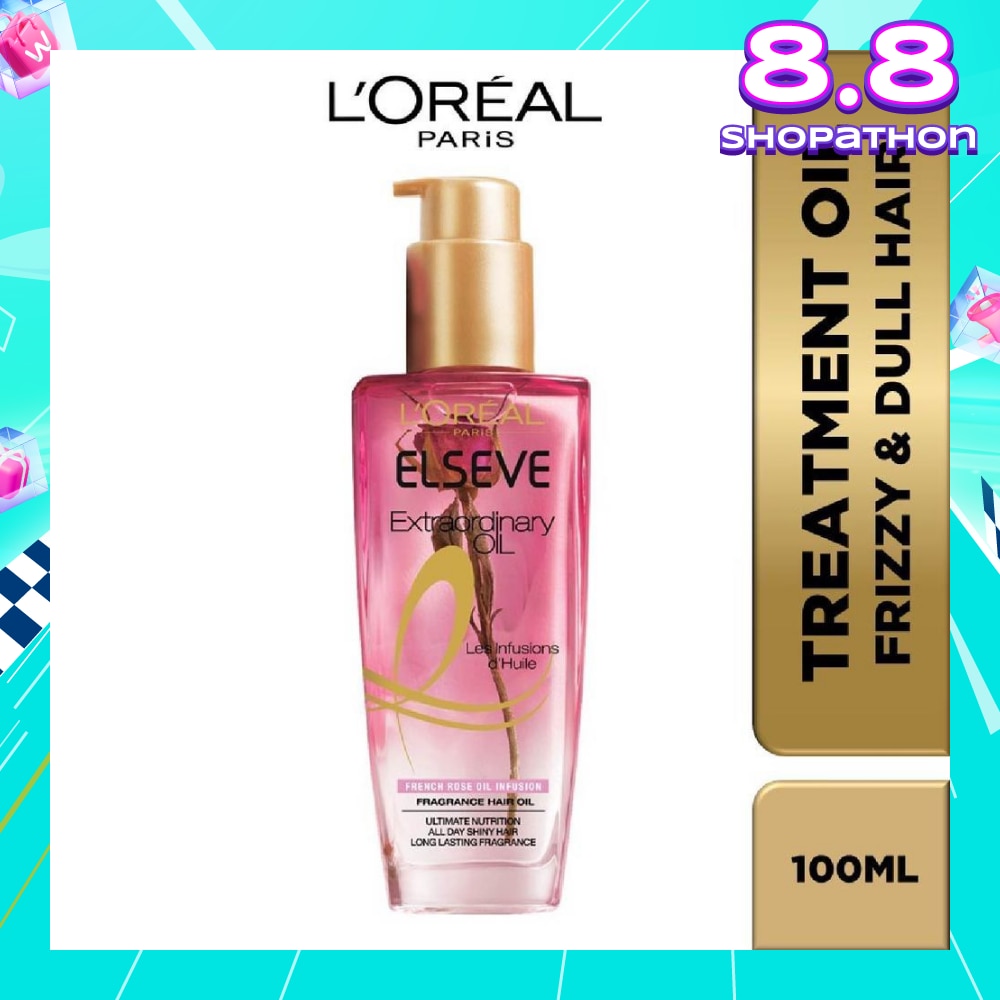 Extraordinary Oil Hair Treatment Fragrance Floral French Rose Oil Infusion Hair Oil (For Frizzy & Dull Hair) 100ml