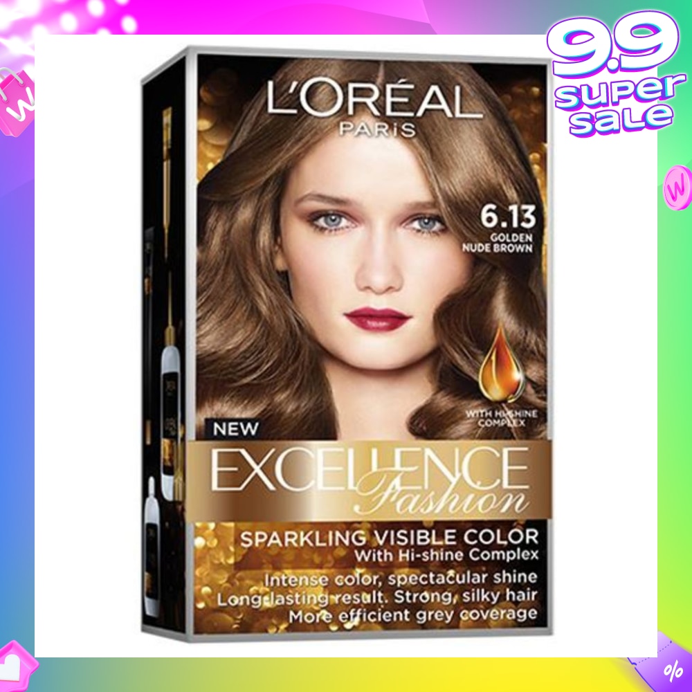 L'OREAL PARIS EXCELLENCE Fashion Hair Colour #6.13 Golden Nude Brown 1s