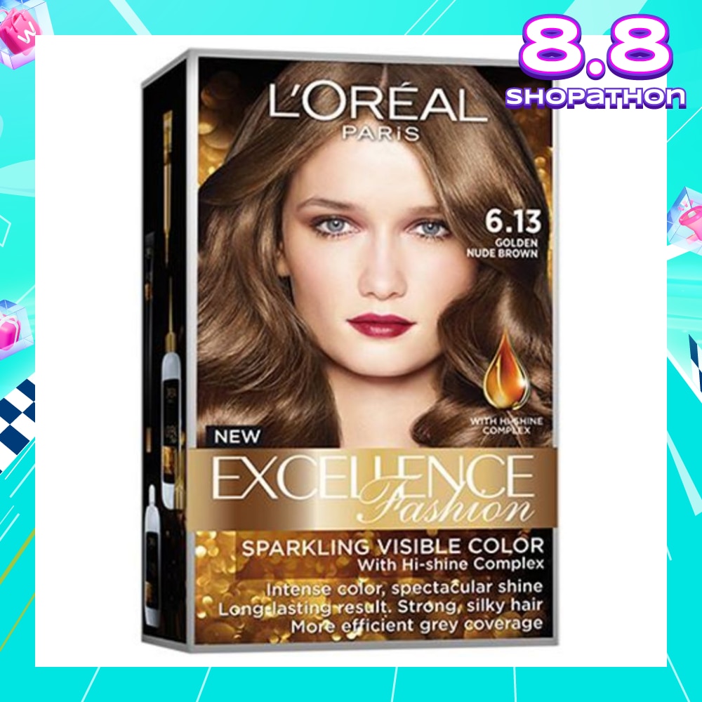 Fashion Hair Colour #6.13 Golden Nude Brown 1s