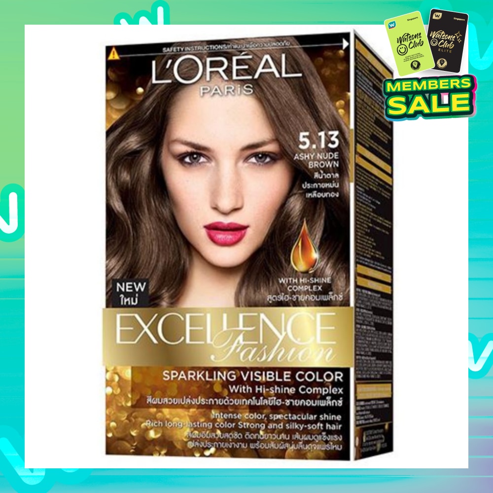 L'OREAL PARIS EXCELLENCE Fashion Hair Colour  #5.13 Ashy Nude Brown 1s