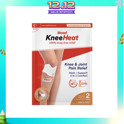 BLOOD KneeHeat Knee and Joint Pain Relief 2 Pieces