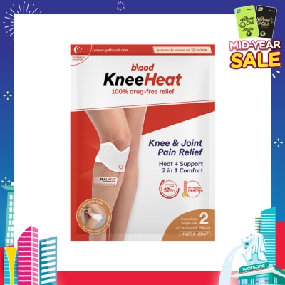 BLOOD KneeHeat Knee and Joint Pain Relief 2 Pieces